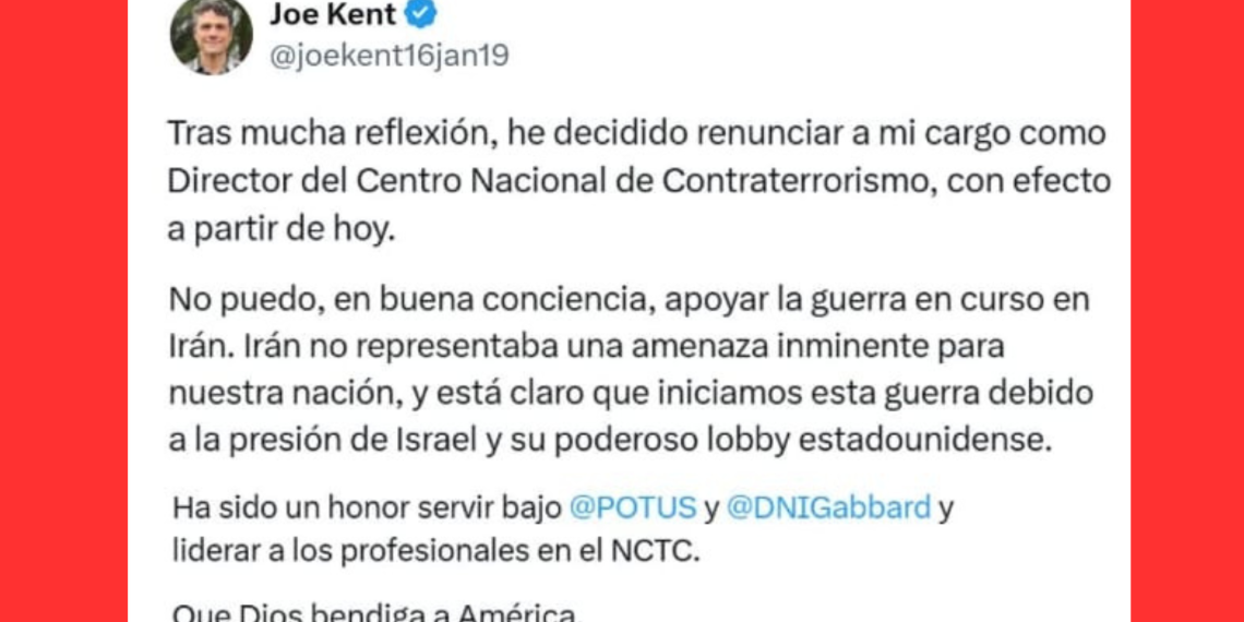 Sacudida en el Gabinete de Trump: Renunció el Jefe de Antiterrorismo con una Explosiva Denuncia