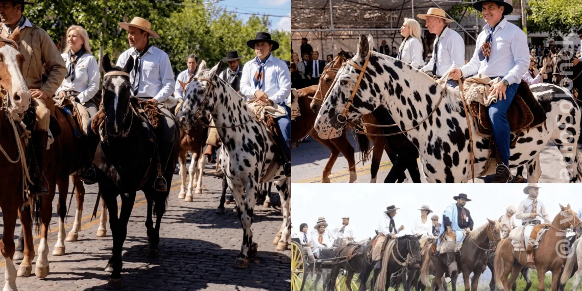 San Juan late al ritmo de los cascos: Inició la histórica Cabalgata de la Fe a la Difunta Correa