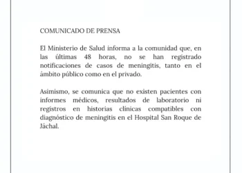​Salud Pública desmiente casos de meningitis en Jáchal