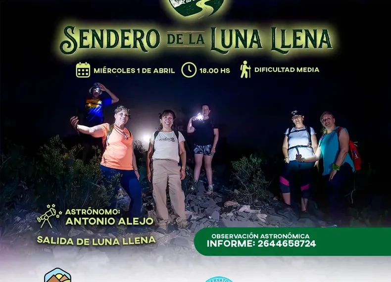 Senderismo bajo la luna llena: una aventura nocturna a minutos de la Ciudad