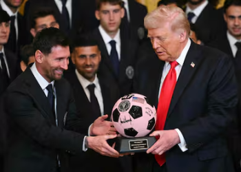HISTÓRICO: Messi visitó a Donald Trump en la Casa Blanca Cumbre de estrellas: Trump recibió al campeón de la MLS con Messi a la cabeza