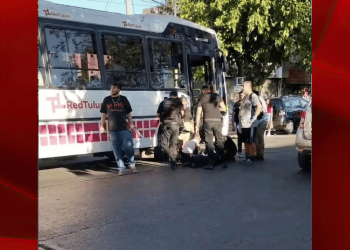 Siniestro vial en las inmediaciones del Teatro del Bicentenario