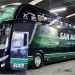 San Martín suma patrimonio: el Verdinegro presentó su propio micro de larga distancia