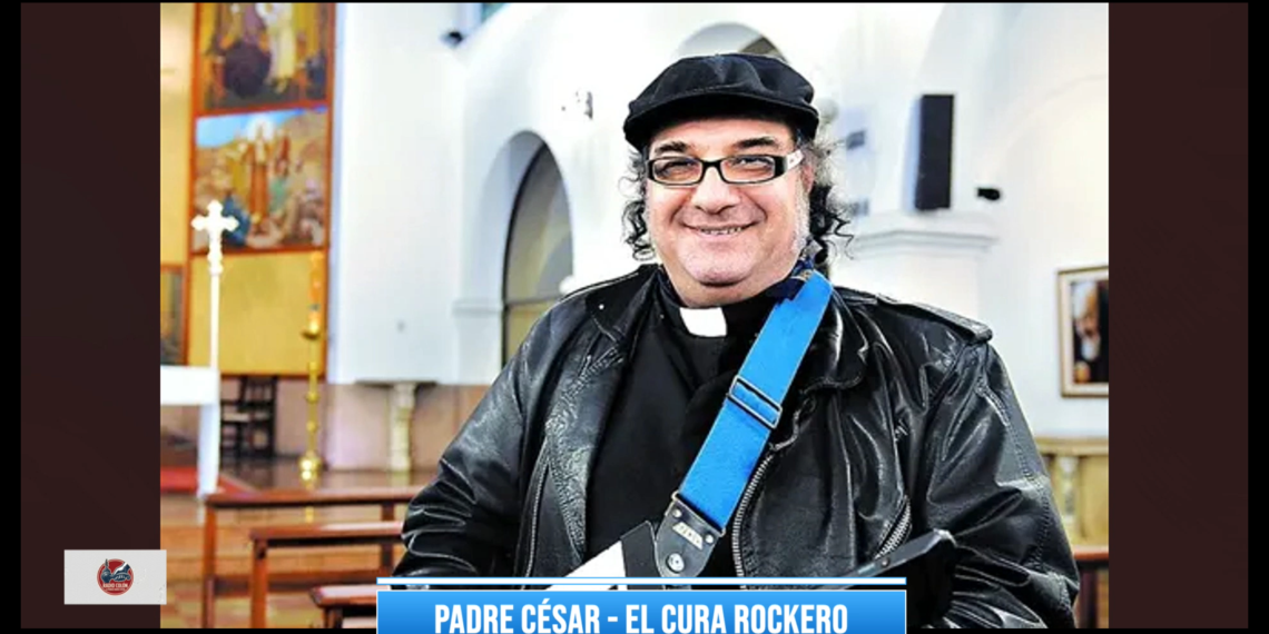 El Padre César, el cura que cambió el órgano por la guitarra eléctrica: «El rock es un lenguaje de fe»