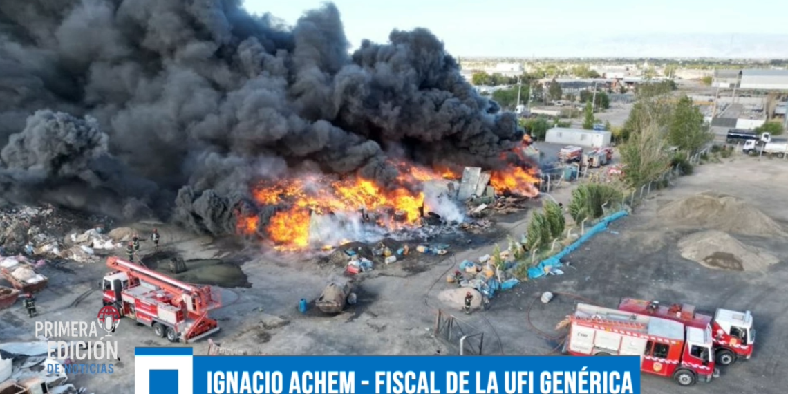 Confirmaron que el incendio en el Parque Industrial de Chimbas fue intencional