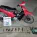 Hallaron una moto con armas blancas y herramientas tras una persecución en caucete