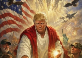 Trump rompe el silencio tras la viralización de su imagen como Jesucristo