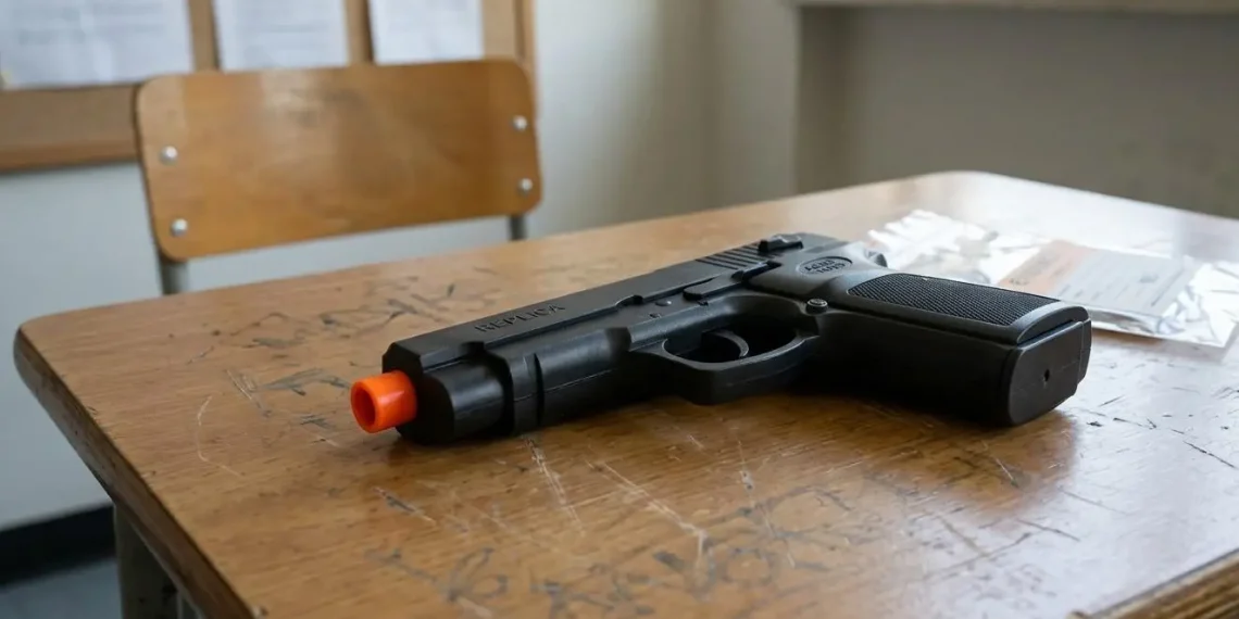 Intervención policial en la Escuela Jorge Washington por un arma de juguete