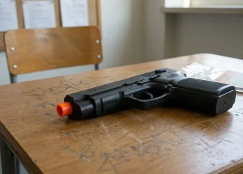 Intervención policial en la Escuela Jorge Washington por un arma de juguete