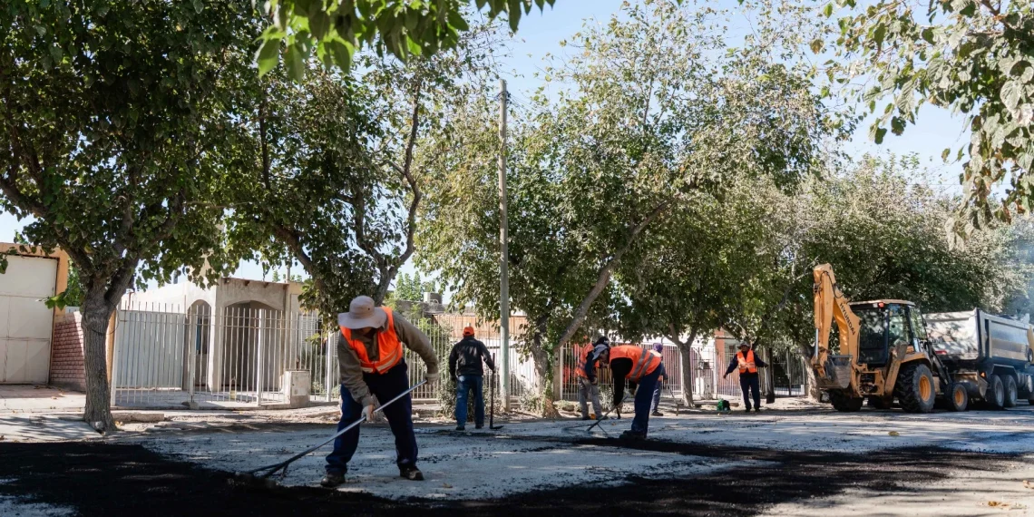 Caucete: Avanza el Plan de Pavimentación con más de 51.000 m² de nuevas calzadas