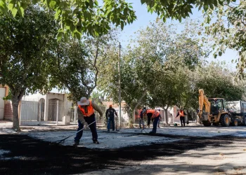 Caucete: Avanza el Plan de Pavimentación con más de 51.000 m² de nuevas calzadas