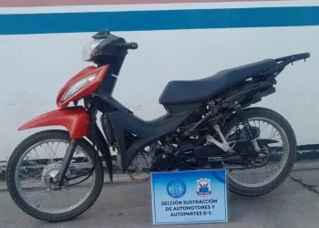 La Policía recuperó en Chimbas una moto que había sido robada en un hotel de Capital