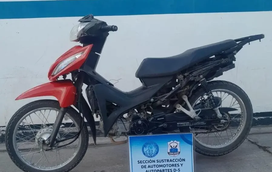 La Policía recuperó en Chimbas una moto que había sido robada en un hotel de Capital
