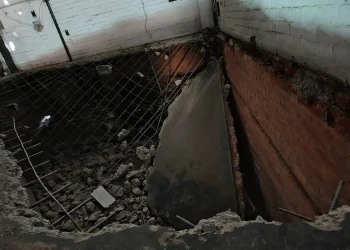 Abañil quedó atrapado en el ex boliche Kailasa