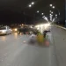 Maniobra imprudente en Ruta 40: quiso esquivar un control policial en «U» y chocó a un motociclista
