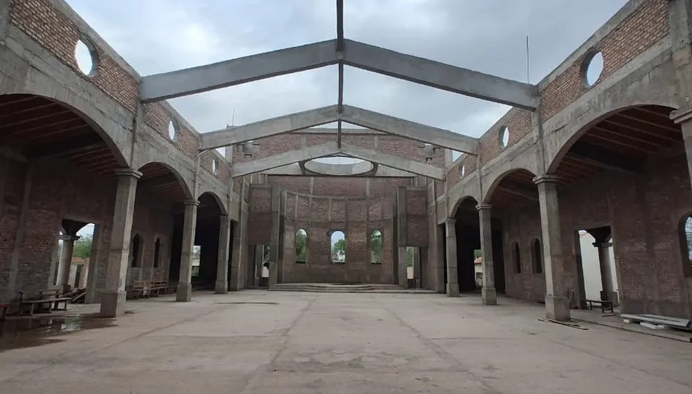 Hito en la fe de Bermejo: tras las fiestas patronales, comienza el techado del nuevo templo de San Expedito