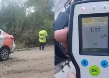Al borde del coma alcohólico: un camionero manejaba tan borracho que el alcoholímetro no pudo medirlo