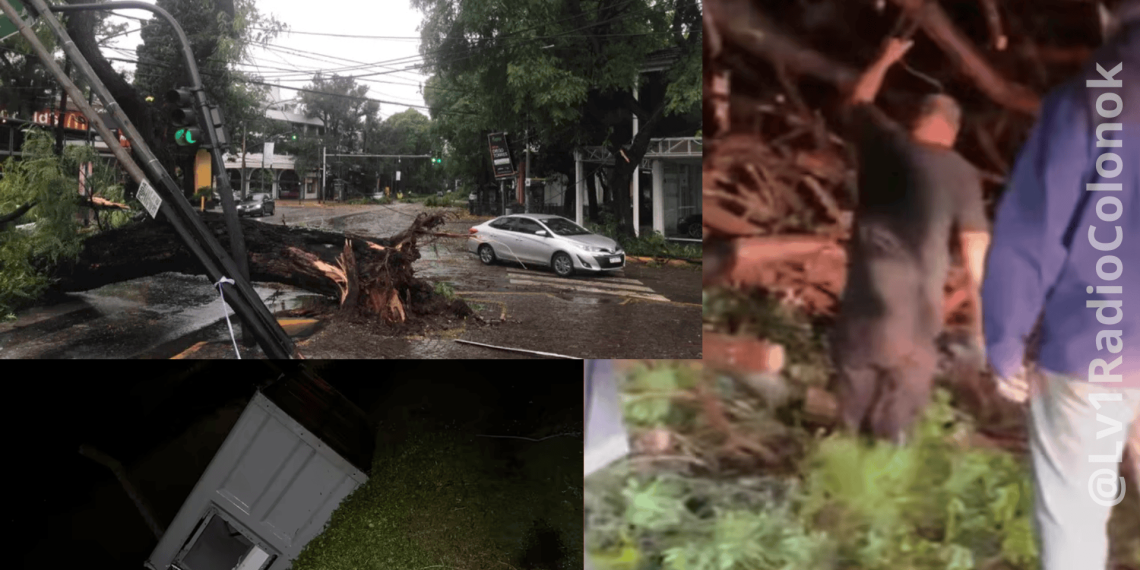 Fuerte temporal en el AMBA: inundaciones, destrozos y miles de usuarios sin luz