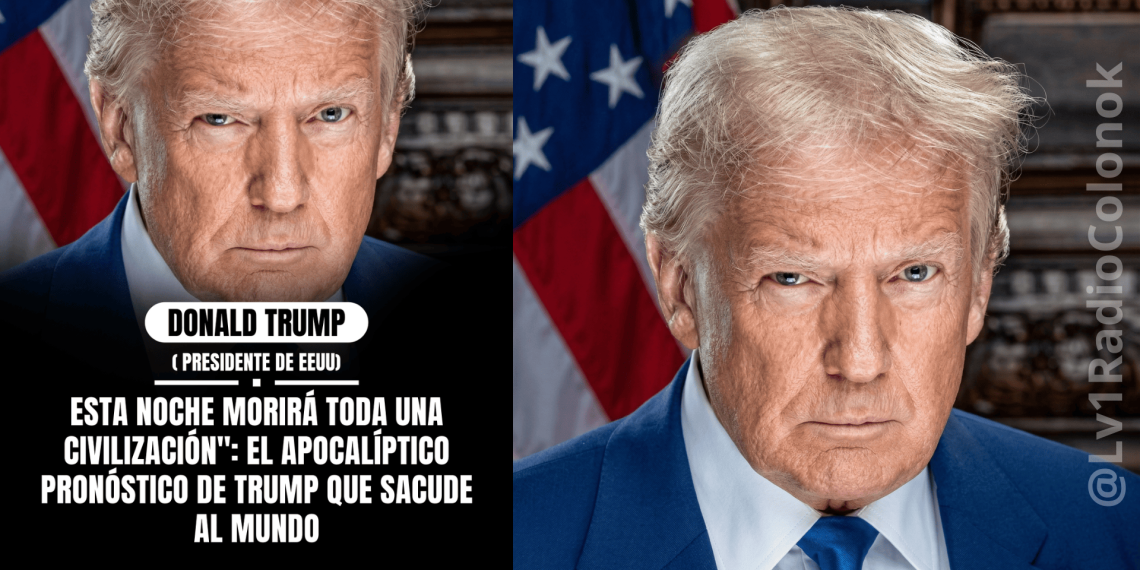 Trump y un mensaje apocalíptico: «Esta noche morirá toda una civilización»