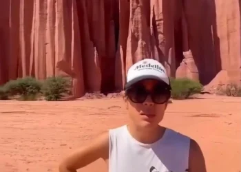 «La Reina del Flow» en San Juan: Carolina Ramírez quedó maravillada con La Pampa del Leoncito