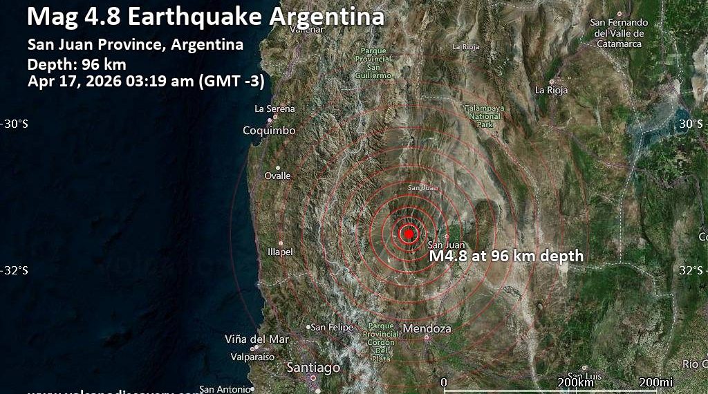 Sismo de magnitud 4.9 sacudió a San Juan en la madrugada del viernes