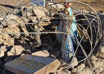 Vandalismo en Zonda: Destruyeron otra vez la gruta de Sierras Azules