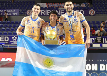 El vóley de Francia tiene dueño sanjuanino: Matías Sánchez sacó campeón al Montpellier