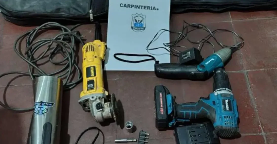 Cayó «El Culín» en Pocito: tenía pedido de captura y lo atraparon con balas y un estuche de guitarra lleno de herramientas robadas