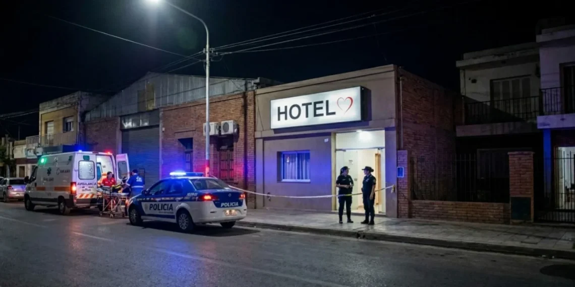 Ataque de viuda negra: un hombre fue apuñalado en un hotel alojamiento y sufrió un paro cardiorrespiraotorio