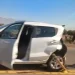 Violento choque en Ruta 40: un auto terminó destrozado tras impactar contra una camioneta