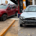 Siniestro vial en Santa Lucía: dos autos chocaron en una esquina con fallas en los semáforos