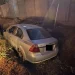 Se quedó dormido al volante, pasó de largo y terminó con su auto en un zanjón