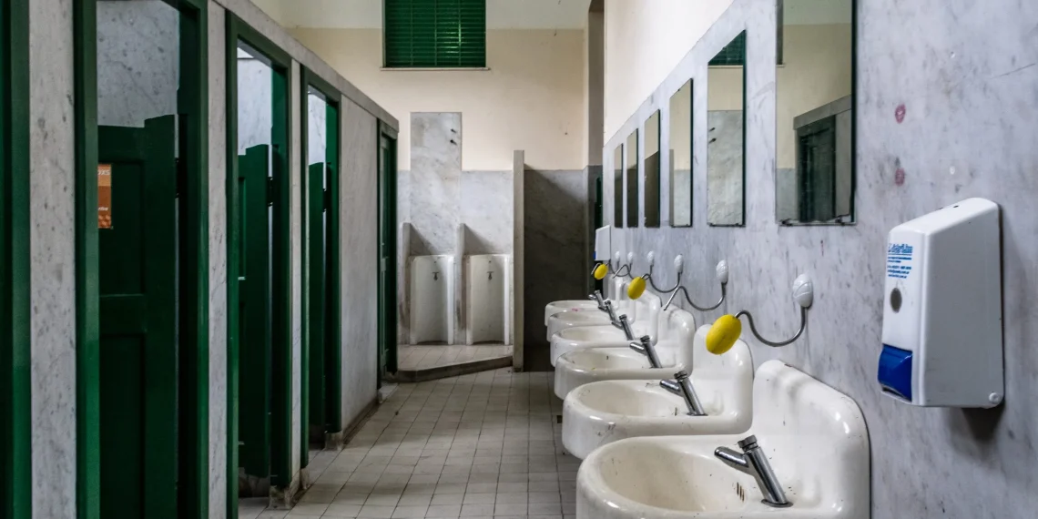 Investigan el hallazgo de restos biológicos en el baño de un CENS en Rivadavia