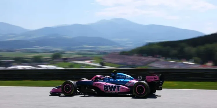 F1: Colapinto fue 8° y 16° en los entrenamientos del GP de Austria