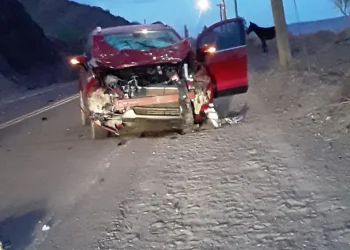 Siniestro vial en Calingasta: caballos sueltos provocaron un accidente sobre la Ruta Nacional 149