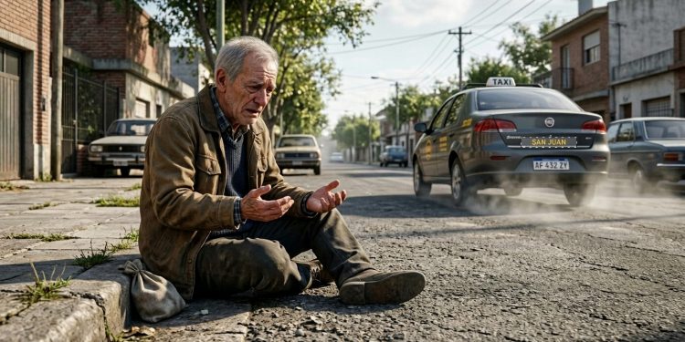 Indignante en Pocito: fue a cobrar la jubilación, un remisero le robó casi un millón de pesos y lo tiró del auto