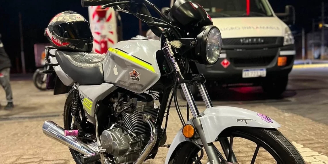 Inseguridad en Pocito: le robaron la moto en Villa Paolini y un vecino filmó el escape de los delincuentes