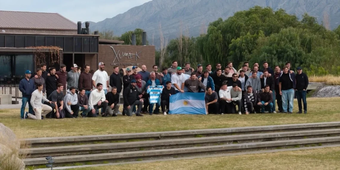 Rumbo al Bicentenario: Los Pumas disfrutaron de la gastronomía y los paisajes de una reconocida bodega sanjuanina
