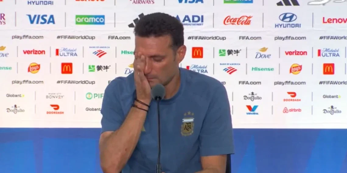 Bomba en la Scaloneta: Lionel Scaloni se quebró en conferencia y puso en duda su continuidad tras la final del Mundial