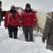 Gendarmes evacuaron a dos puesteros aislados por el intenso temporal de nieve en Iglesia