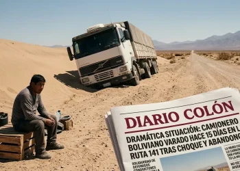 Dramático caso en la Ruta 141: camionero boliviano lleva 15 días varado en un médano tras ser chocado y abandonado