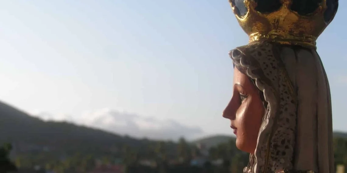 Misterio y devoción en el microcentro: apareció una imagen de la Virgen del Valle en una vereda y conmociona a San Juan