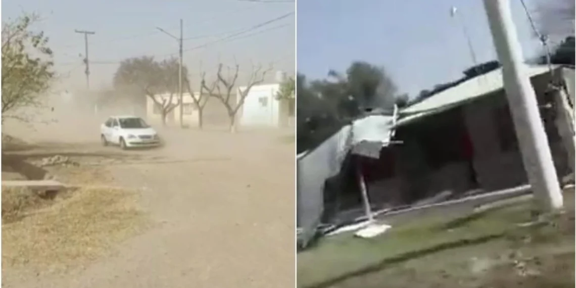 Valle Fértil padece los embates del viento Zonda: registraron voladuras de techos y daños severos