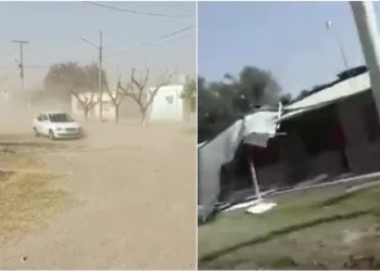 Valle Fértil padece los embates del viento Zonda: registraron voladuras de techos y daños severos