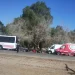 URGENTE: Fuerte choque de un colectivo de la Red Tulum en Ruta 20, a la altura de 9 de Julio