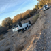 Milagro en Ullum: Una camioneta de gran porte protagonizó un impactante vuelco y su conductor resultó ileso