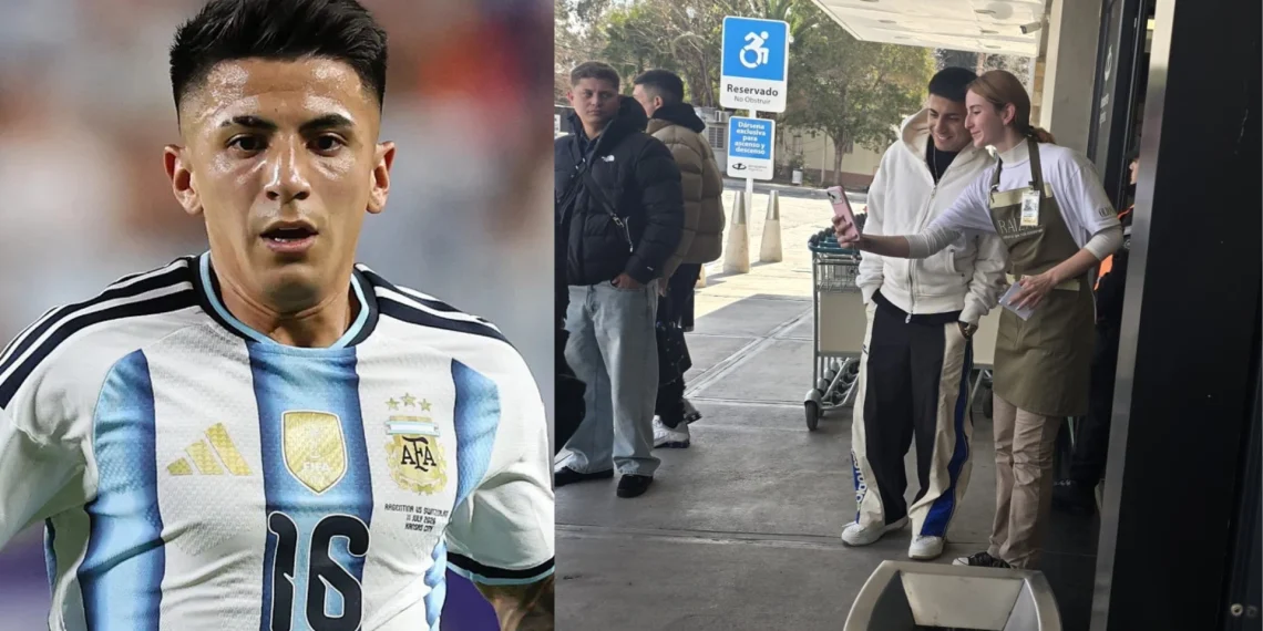 Devoción en Vallecito: un jugador de la Scaloneta hizo una visita relámpago a la Difunta Correa