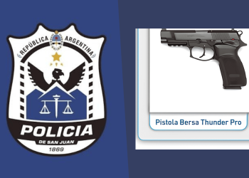Escándalo en la Policía de San Juan: inició una auditoría interna por el faltante de 150 pistolas Bersa 9 mm
