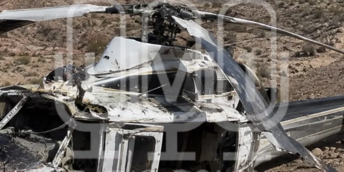 Estremecedora imagen: reducido a cenizas, así quedó el helicóptero tras la tragedia en Ischigualasto