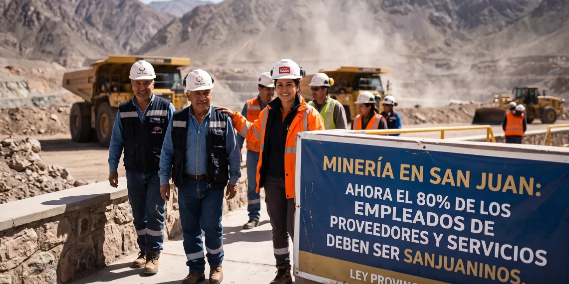 Minería en San Juan: Proveedores y empresas de servicios deberán garantizar un 80% de mano de obra local